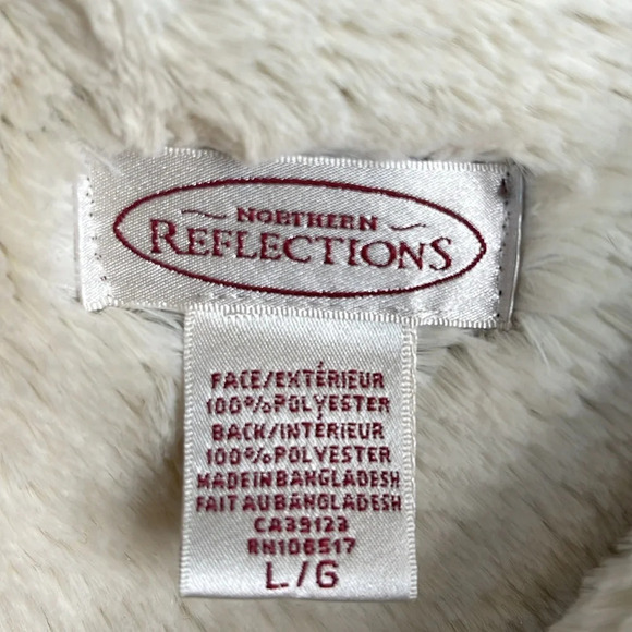 VINTAGE Northern Reflections Faux Suede And Fur Patchwork Vest Western Cowgirl L - Picture 6 of 9